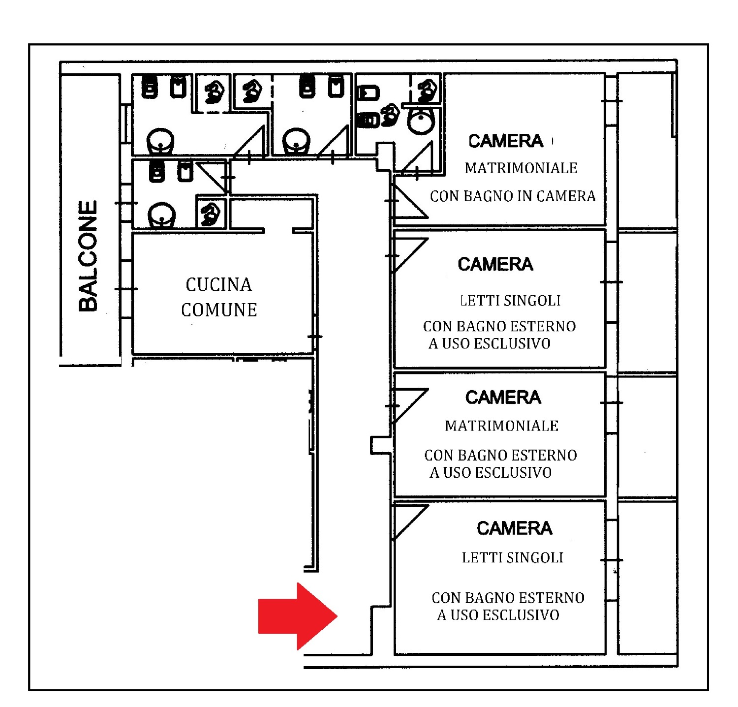 Vomero Cilea camera per sole studentesse