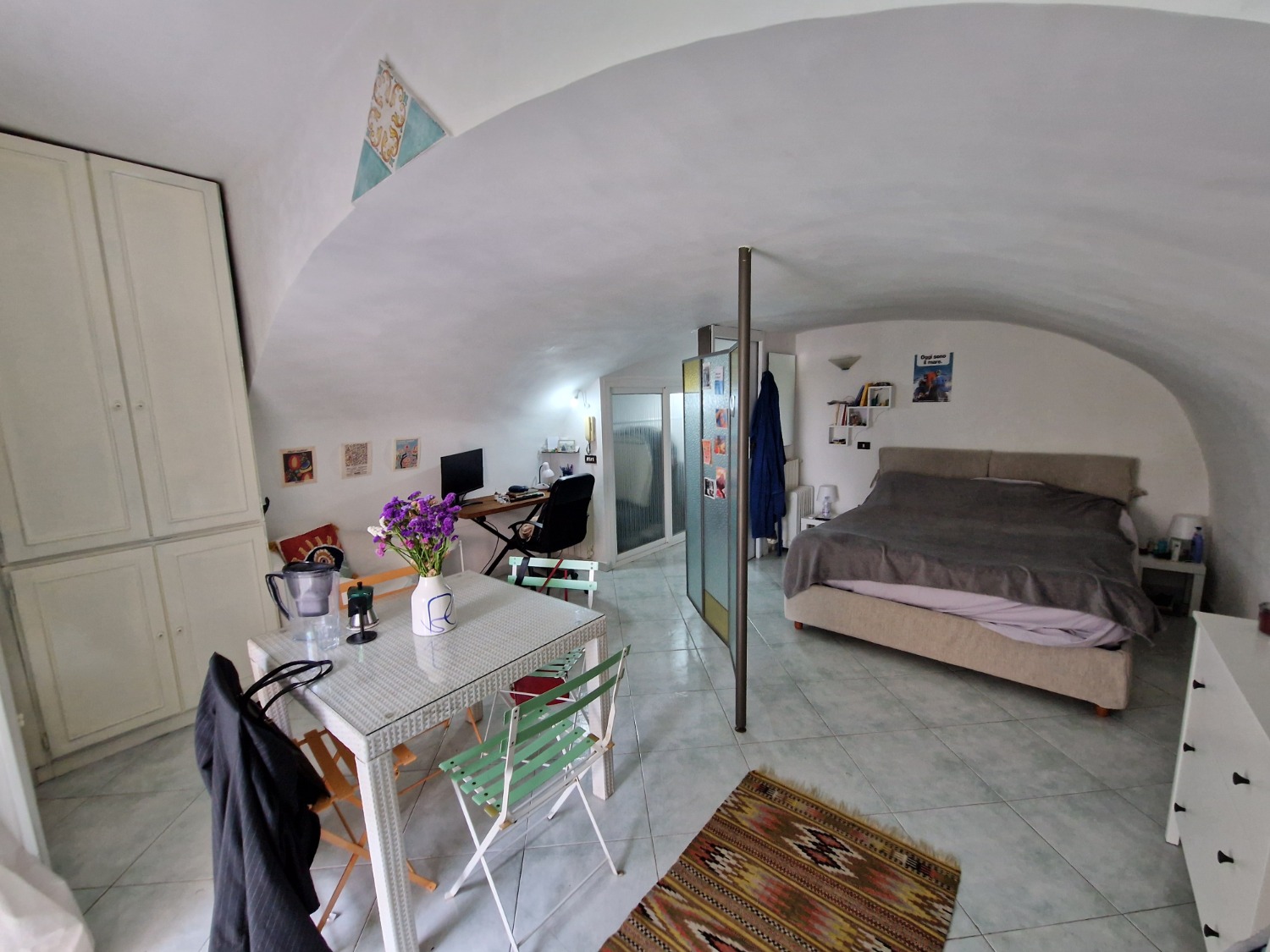 Vomero via Belvedere monolocale accessoriato vista mare